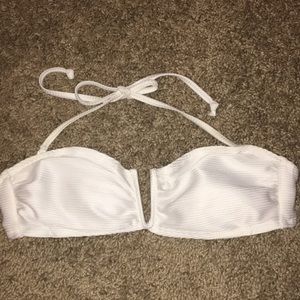 white bikini top